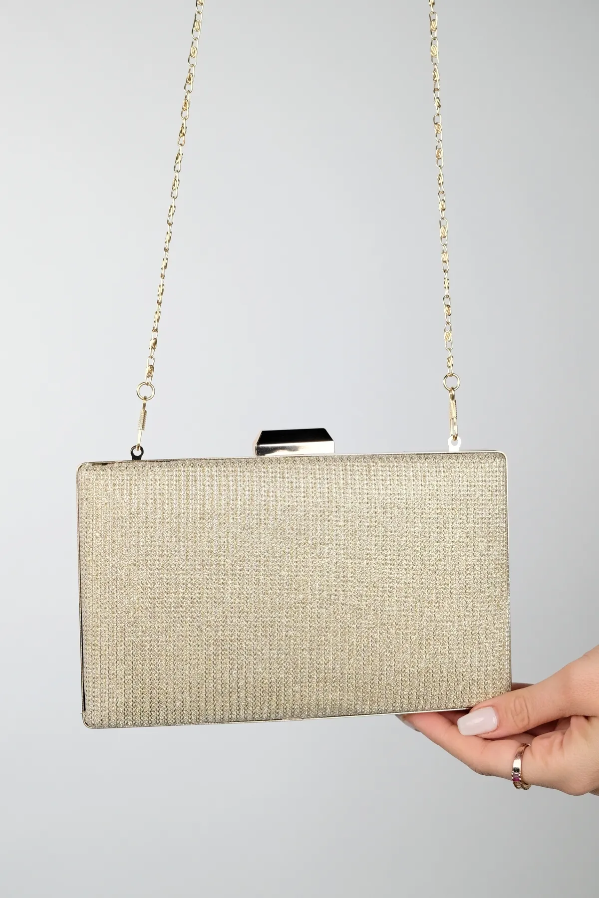 LuviShoes  Abendtasche - Goldfarben - Unifarben