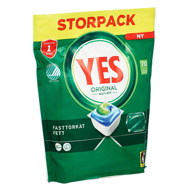 Yes Yes oppvasktablett 70 stk Original