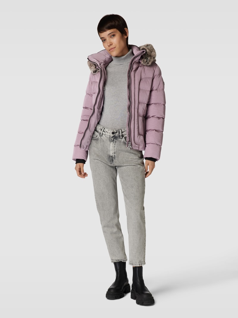 Funktionsjacke mit Kunstfell Modell 'ASTORIA' in lavendel meliert