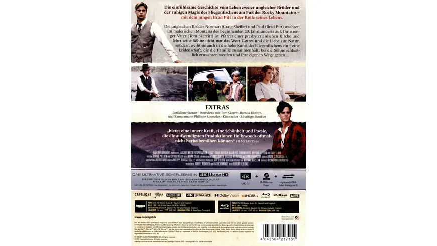 Aus der Mitte entspringt ein Fluss - 2-Disc Limited Collector's Edition im Mediabook  (+ Blu-ray 2D)