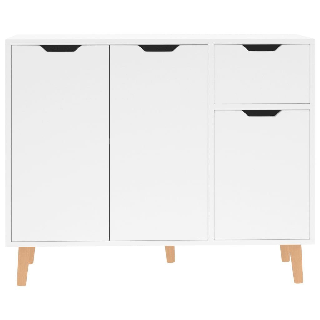 vidaXL Sideboard Sideboard Hochglanz-Weiß 90x30x72 cm Holzwerkstoff (1 St)