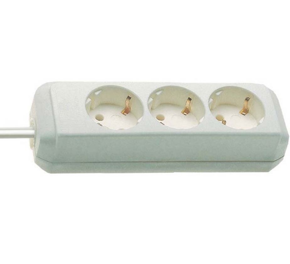 Brennenstuhl 1158610050 Eco-Line 3 capas blanco 5m H05VV-F 3G1.5