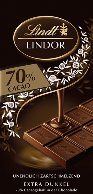 Lindt Lindor Edelbitter Tafel 70%