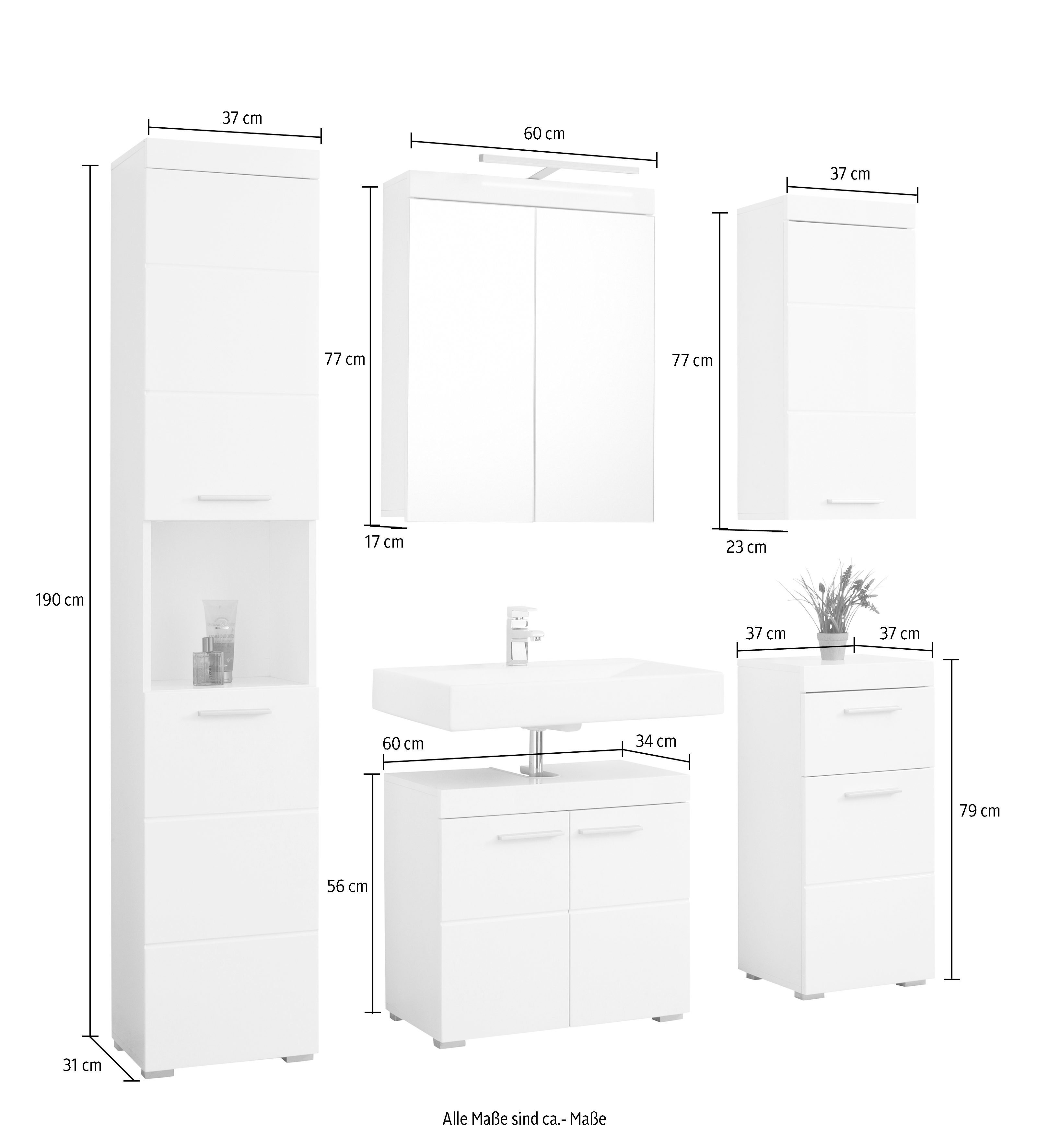 INOSIGN Badmöbel-Set Avena, (Set, 5-St)