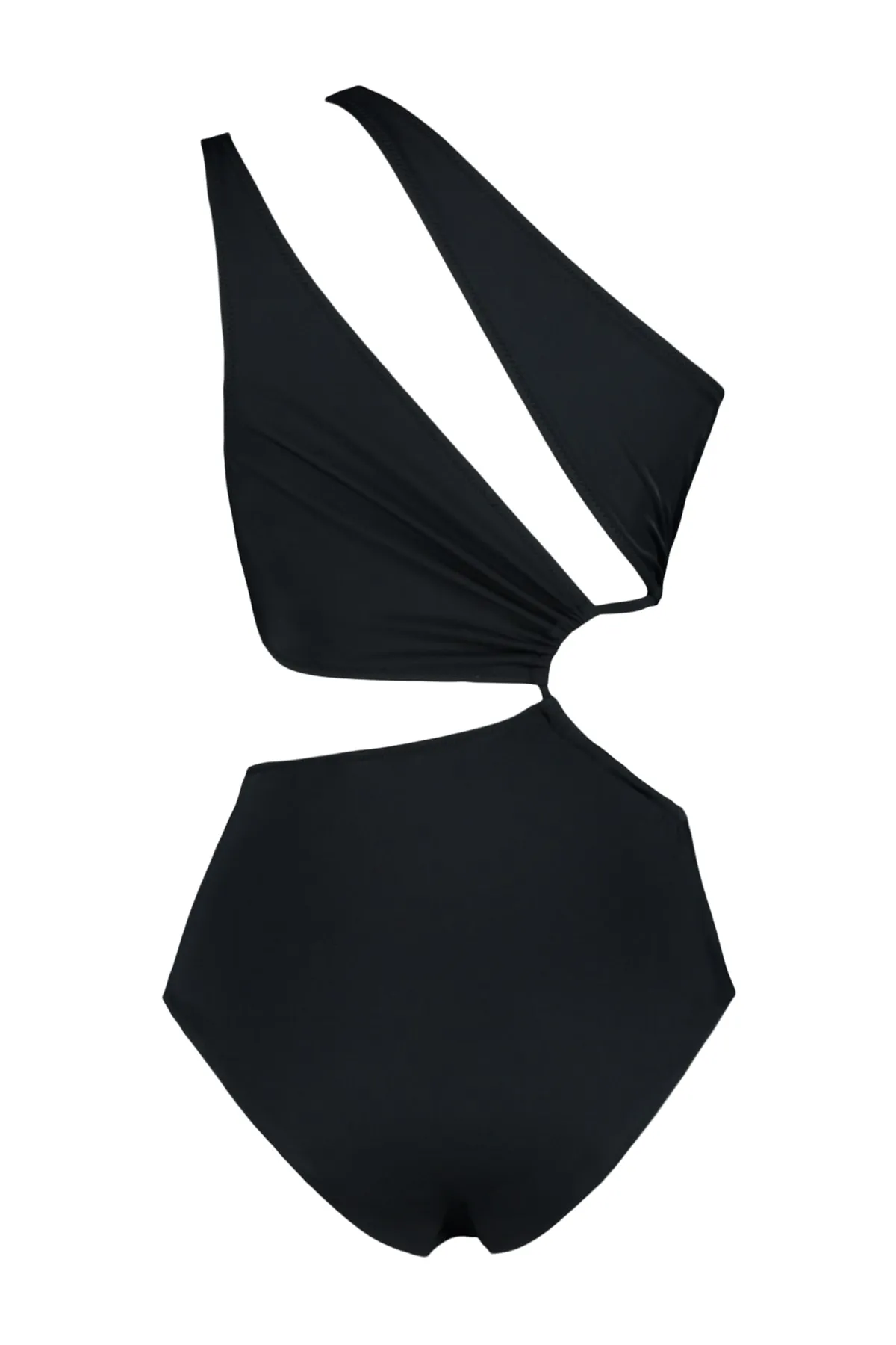 Trendyol Collection  Schwarzer Single Shoulder Tunnel Regular Mayokini TBESS23MA00206