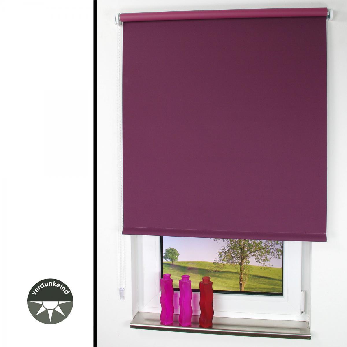 Bella Casa Seitenzugrollo 062 x 180 cm brombeere