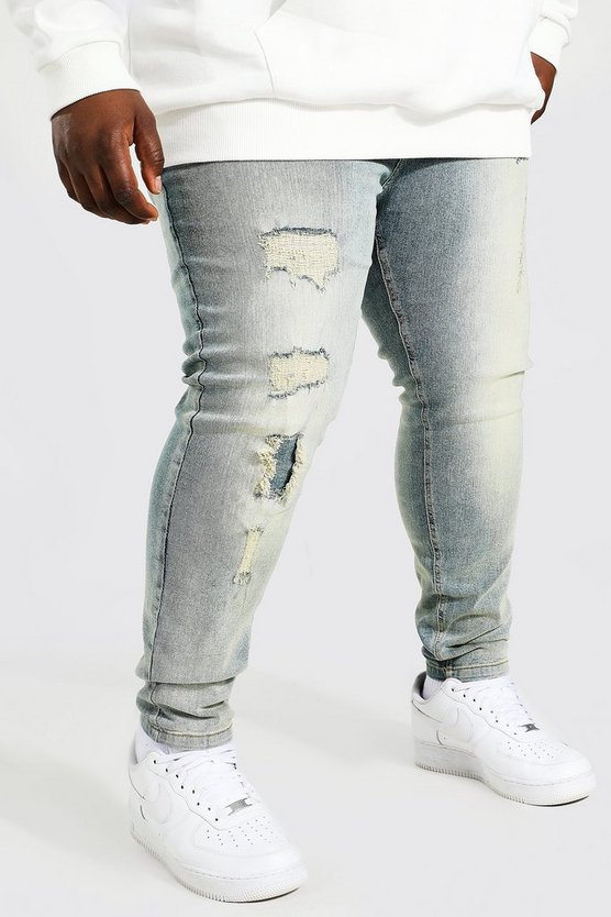 Plus Super Skinny Jeans mit Rissen
