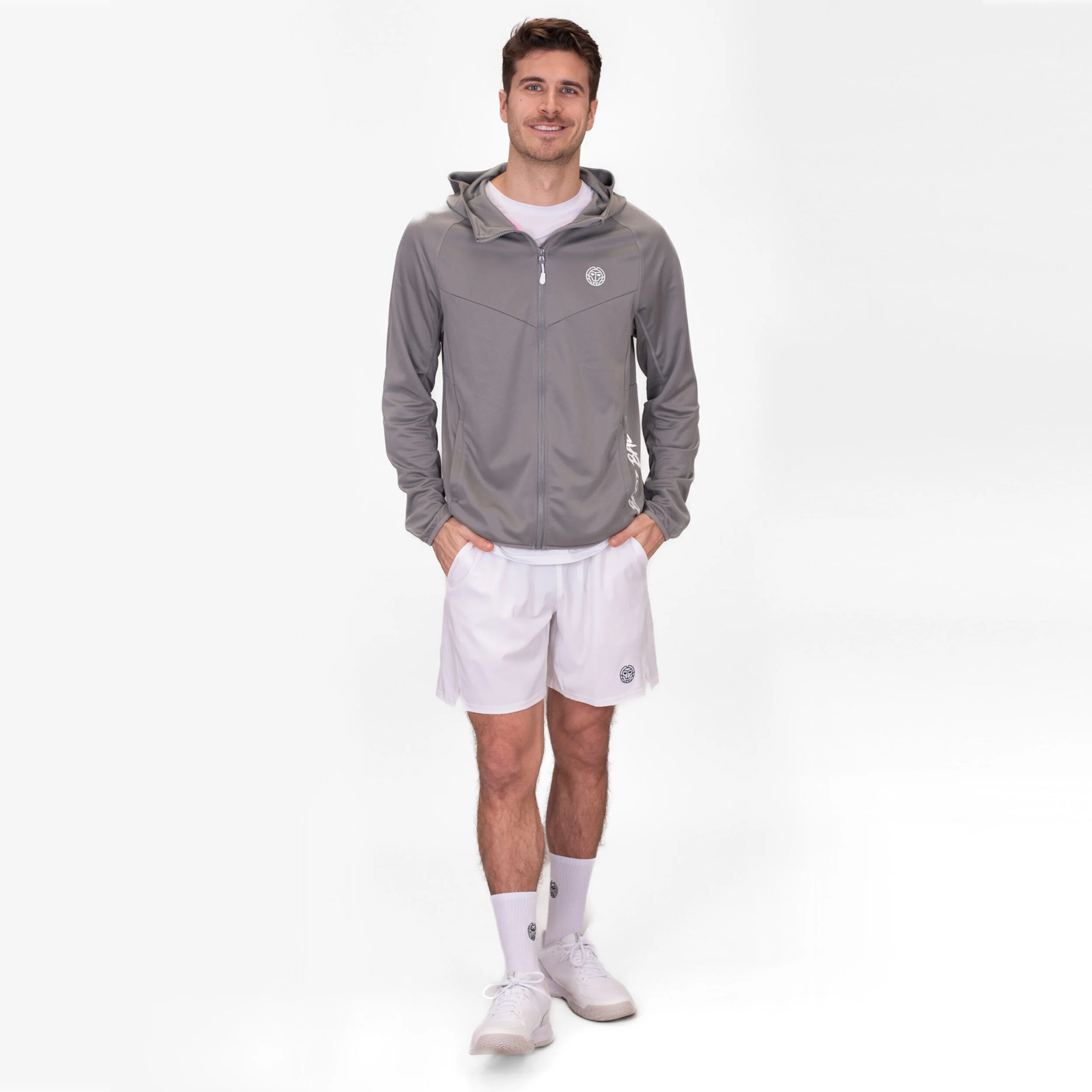 Crew Hood Trainingsjacke Herren - Grau