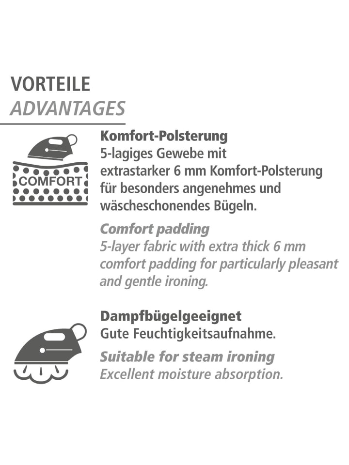 Wenko Bügeltischbezug Air Comfort mit Blitzbüglerzone M günstig kaufen onesize