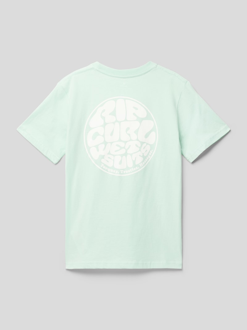 T-Shirt mit Rundhalsausschnitt Modell 'Wetsuit Icon' in mint