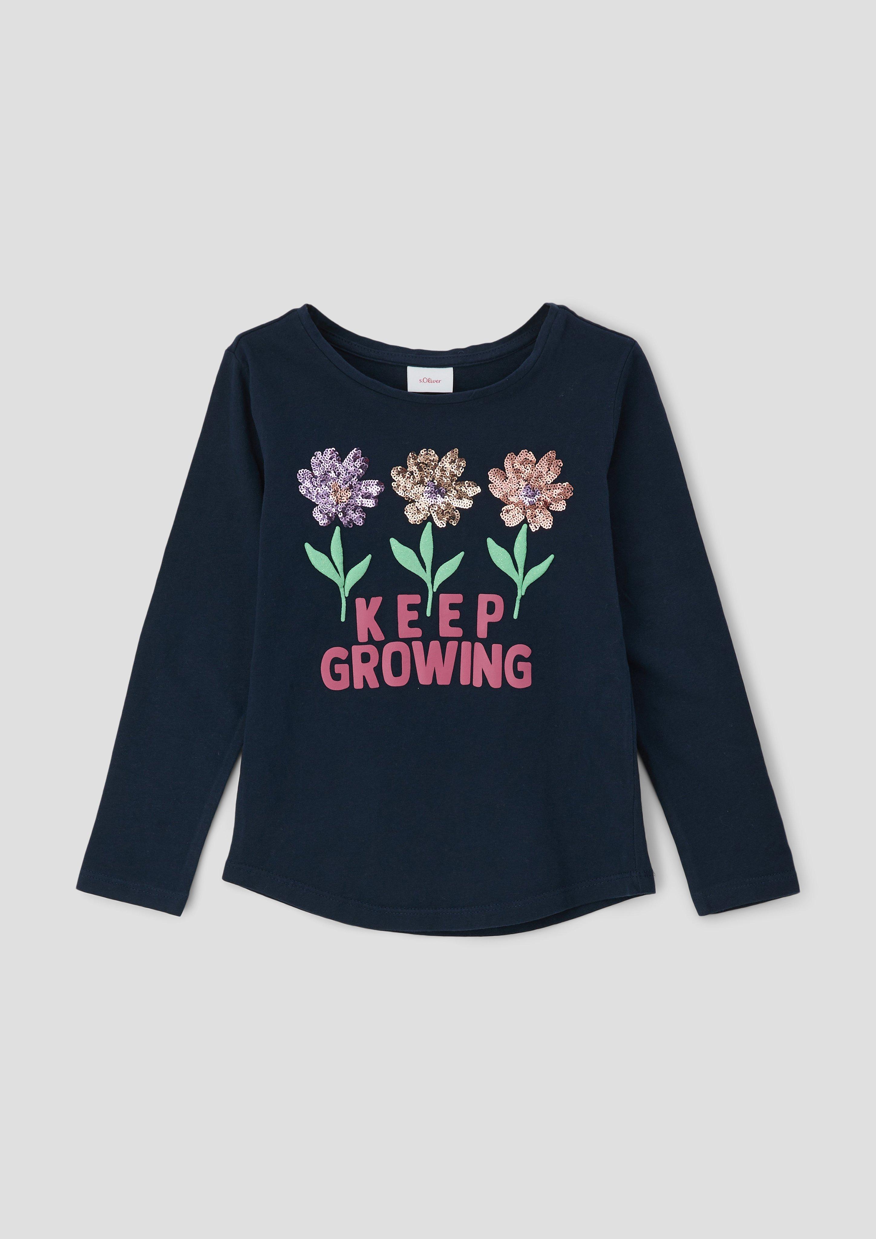 Longsleeve mit Pailetten-Details  2133832-5952