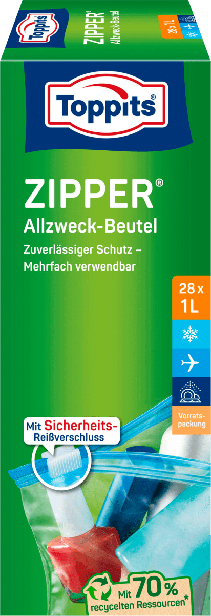 Zipper Allzweckbeutel 1 L, 28 St