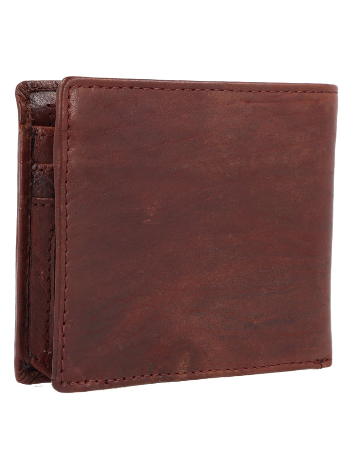 Greenland Nature Nature Geldbörse Leder 11,5 cm in dark-brown günstig kaufen onesize