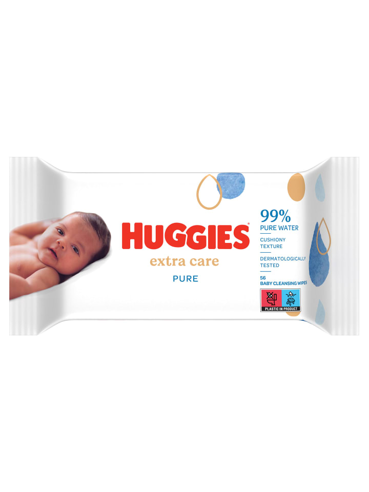 HUGGIES Pure Extra Care Baby Feuchttücher Tücher Parfümfrei 12 x 56 Stk günstig kaufen onesize