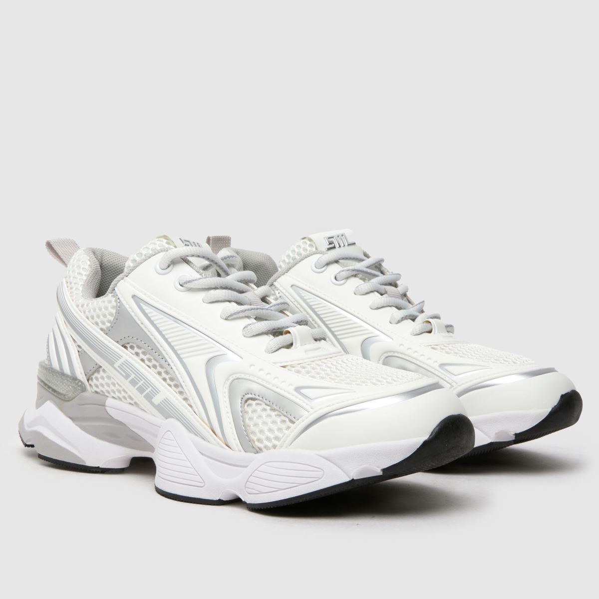 Steve Madden – Speedster – Vita, flerfärgade sneakers
