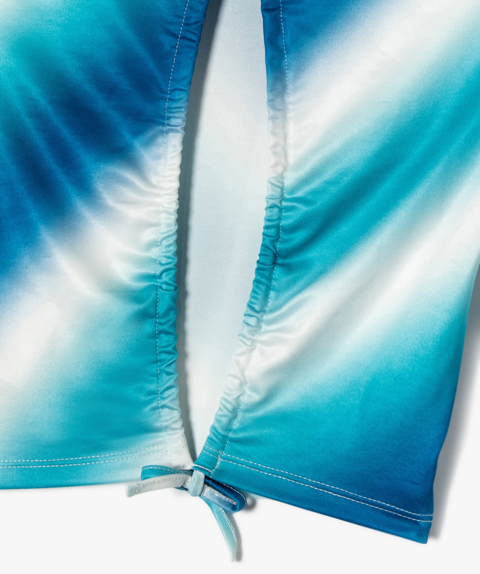 Tee-shirt manches courtes coupe crop top et dos nu fille bleu | GEMO