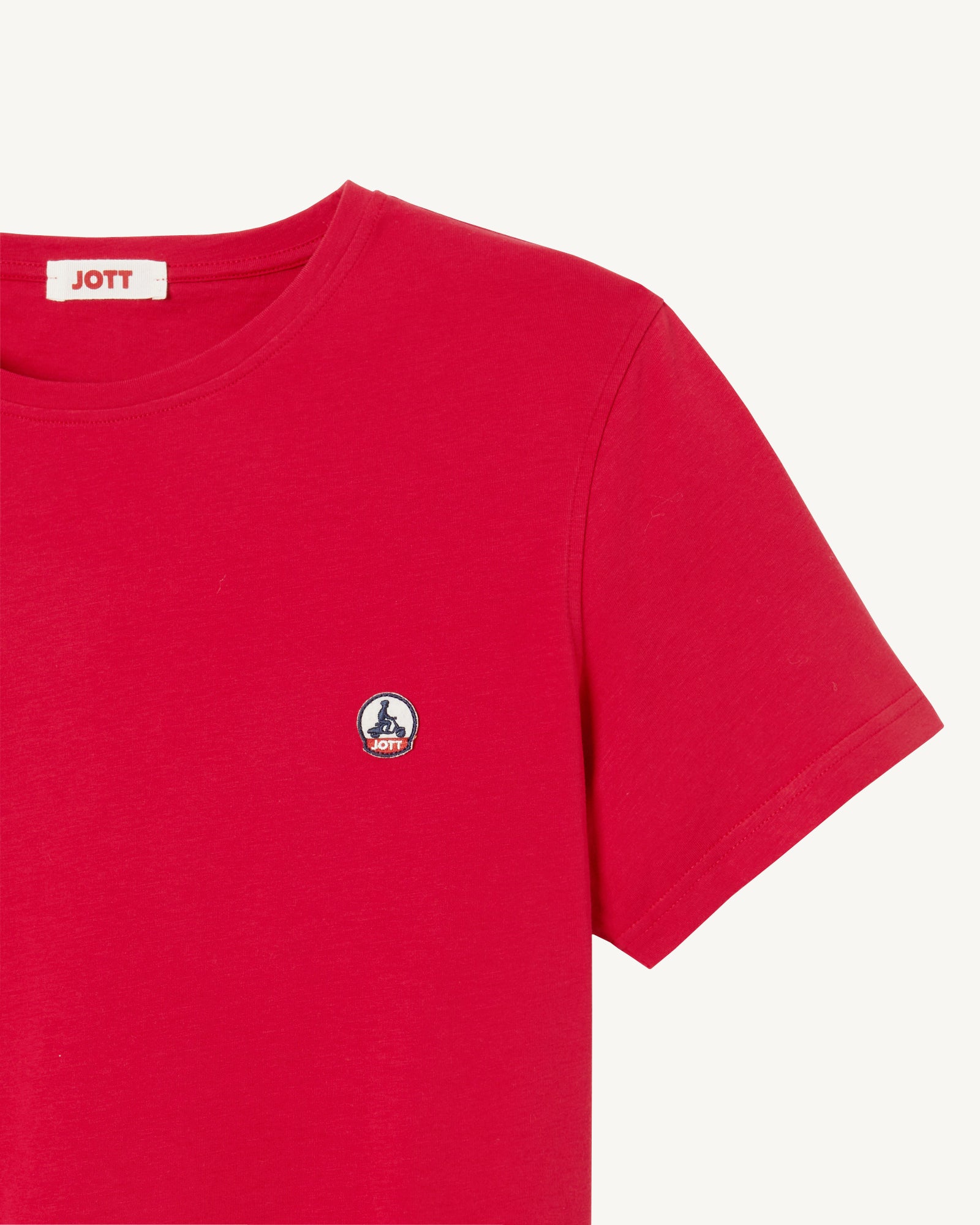 T-shirt homme en coton biologique Rouge Pietro