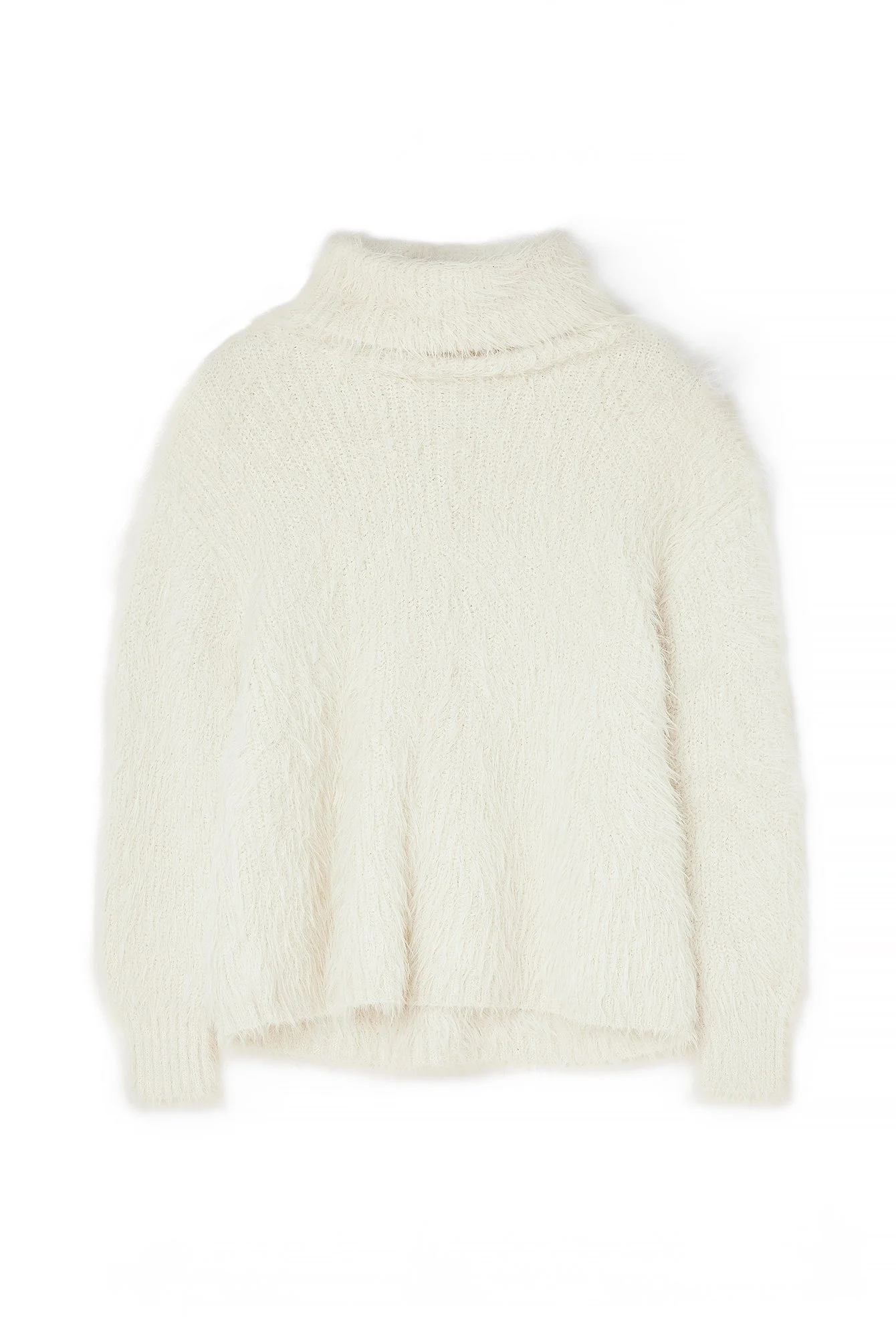 Gestrickter Oversize-Rollkragenpullover