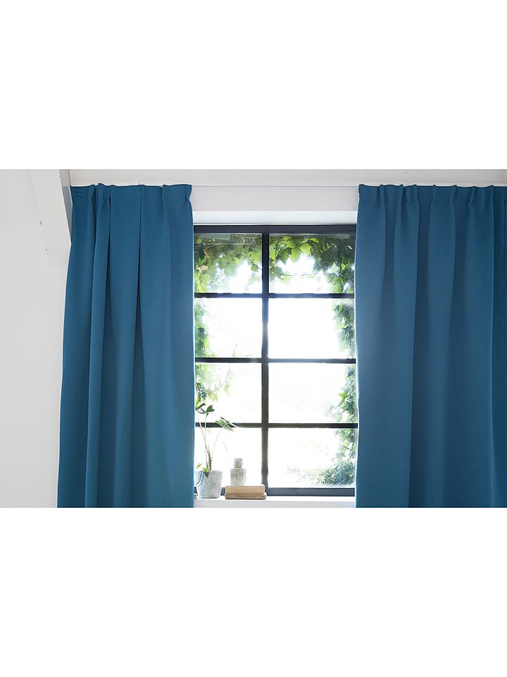 Lifa Living Vorhang in Blau günstig kaufen 150x250 cm