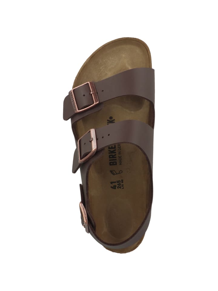 Birkenstock Sandale Milano Birko-Flor normal in braun günstig kaufen