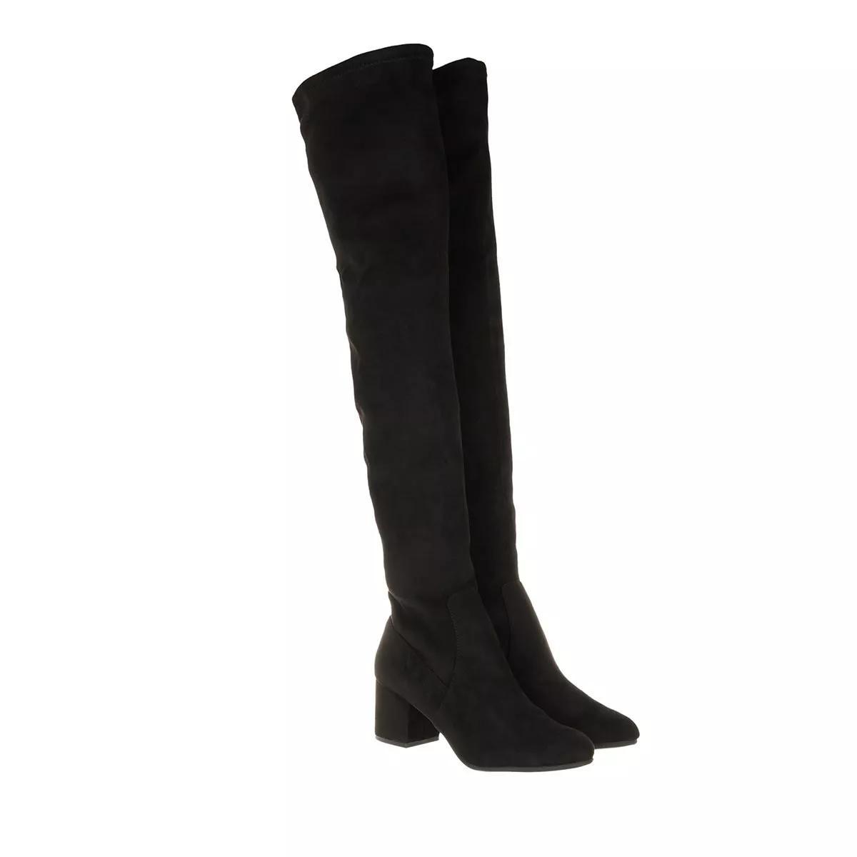 STEVEN MADDEN Stiefeletten schwarz Overknee-Boot