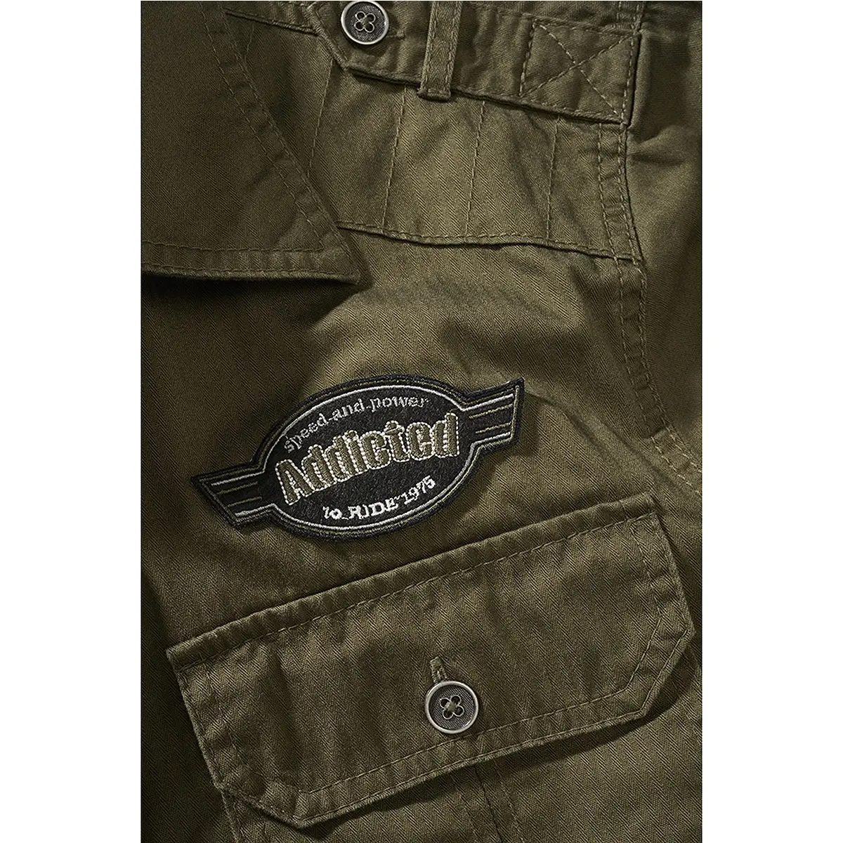 Luis Vintage Shirt kurzarm oliv