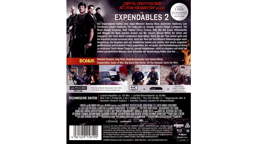 The Expendables 2  (+ Blu-ray)