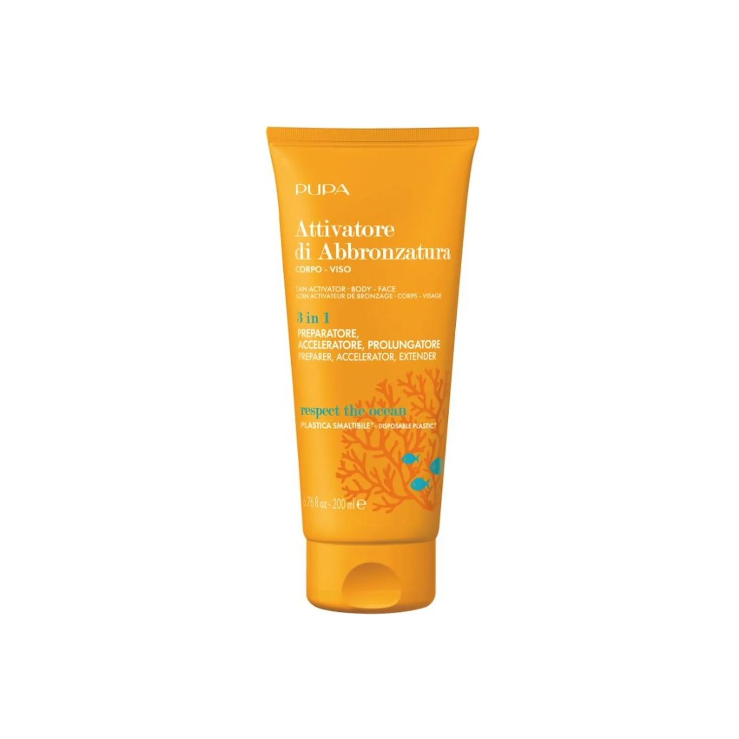 3-in-1 bruiningsactivator - Bruiningsvoorbereider, zonnebrandcrème voor het lichaam (geen bescherming), zonnebrandcrème voor het gezicht (geen bescherming)