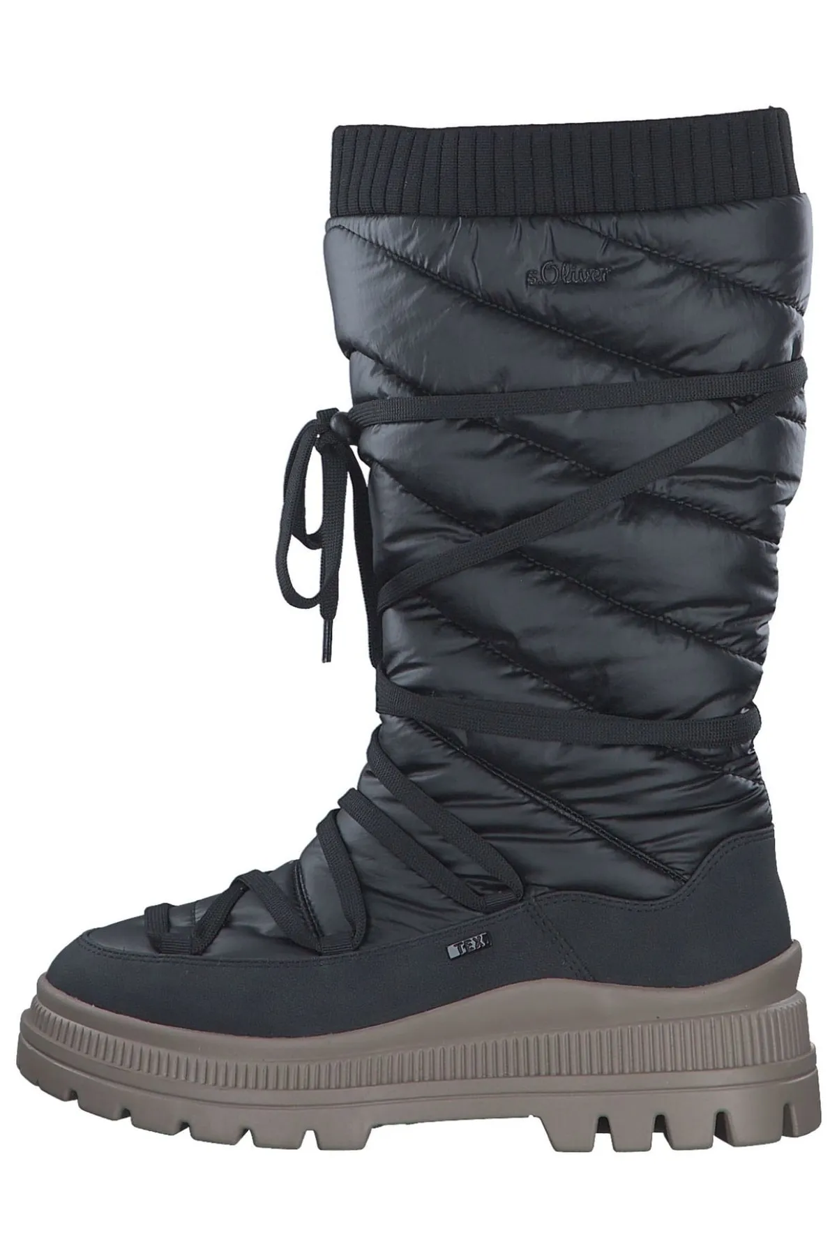 s.Oliver  Schneestiefel - Schwarz - Flacher Absatz