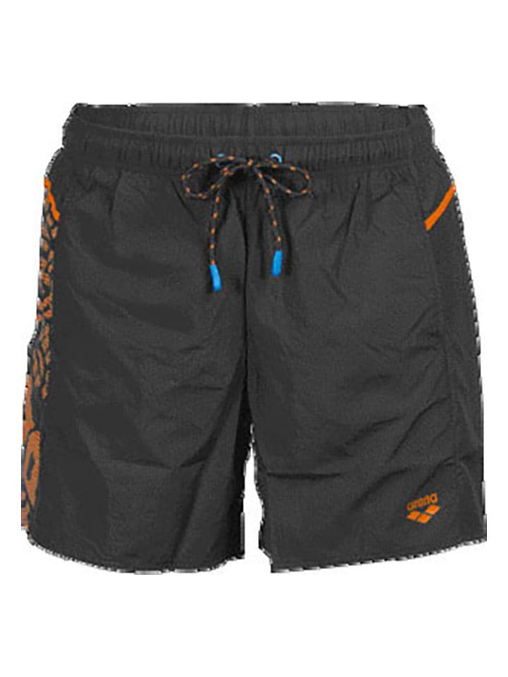 Arena Badeshorts in Anthrazit/ Orange günstig kaufen