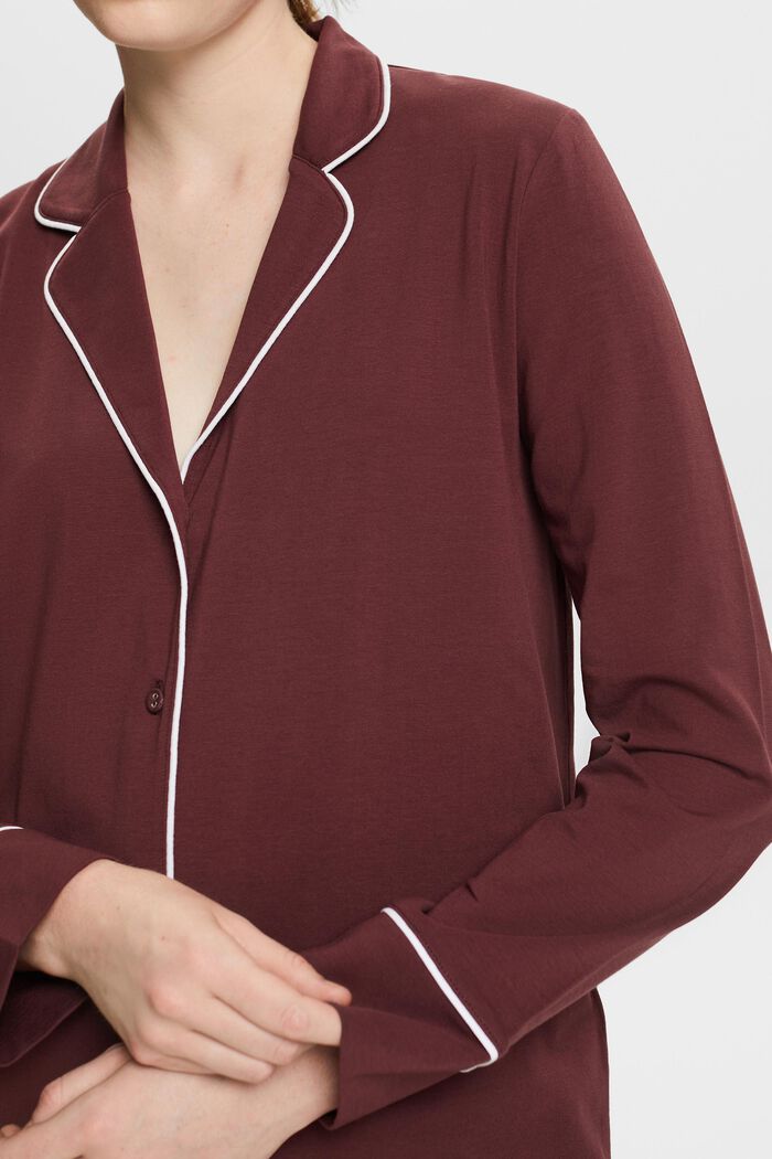 Langes Pyjama-Set aus Jersey