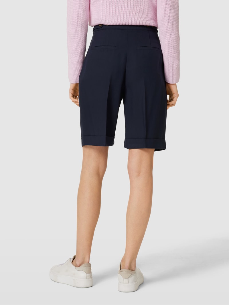 Shorts mit seitlichen Eingrifftaschen in marineblau