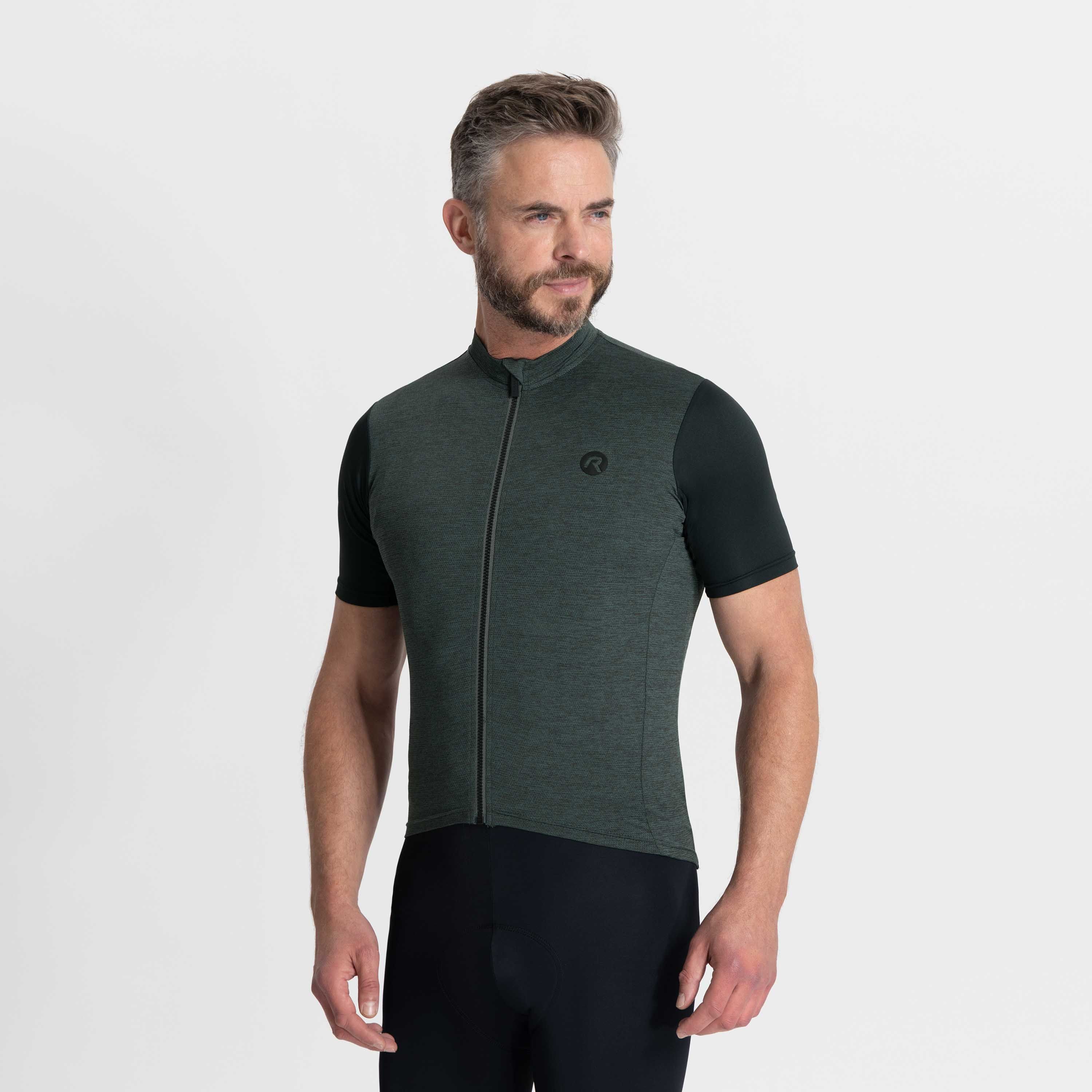 Rogelli Melange Grün Herren Radtrikot Kurzarm