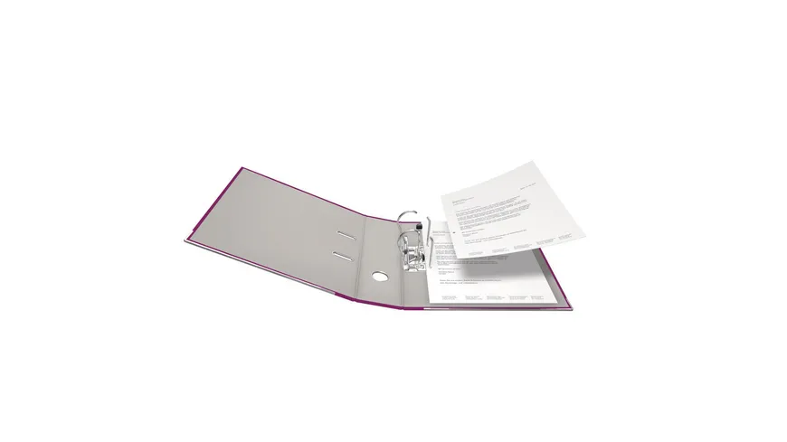 Ordner PP A4 8cm brombeer