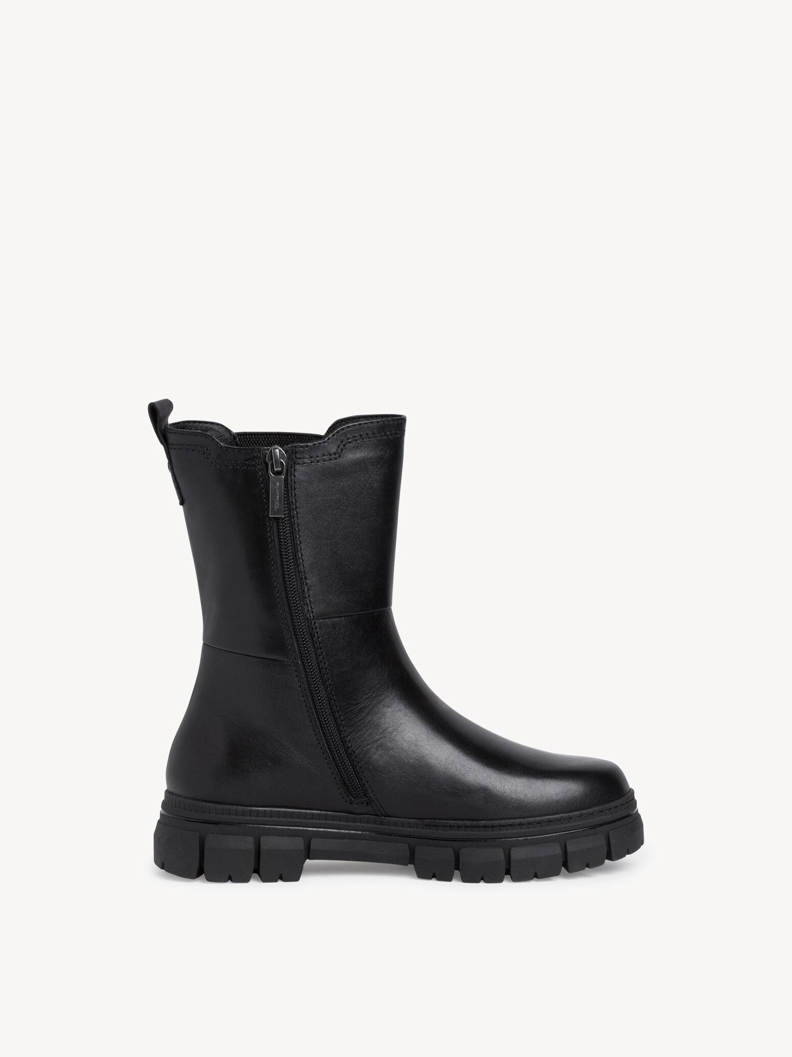 Bottine Chelsea en cuir - noir