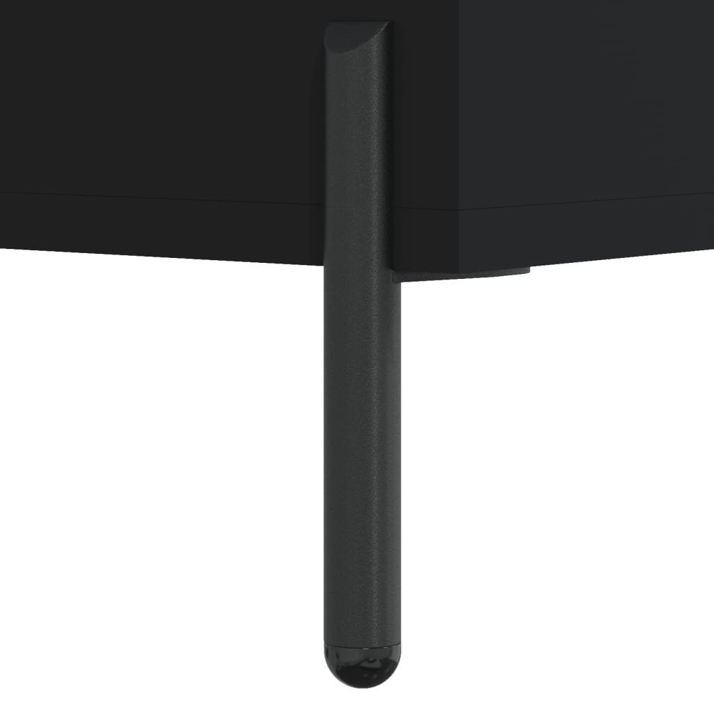 vidaXL Sideboard Sideboard Schwarz 69,5x34x90 cm Holzwerkstoff (1 St)