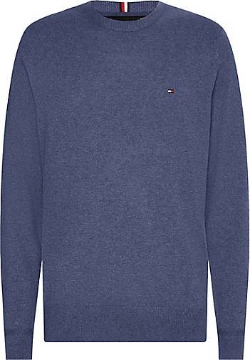TOMMY HILFIGER Herren Strickpullover Rundhals Baumwolle/Kaschmir Regular Fit