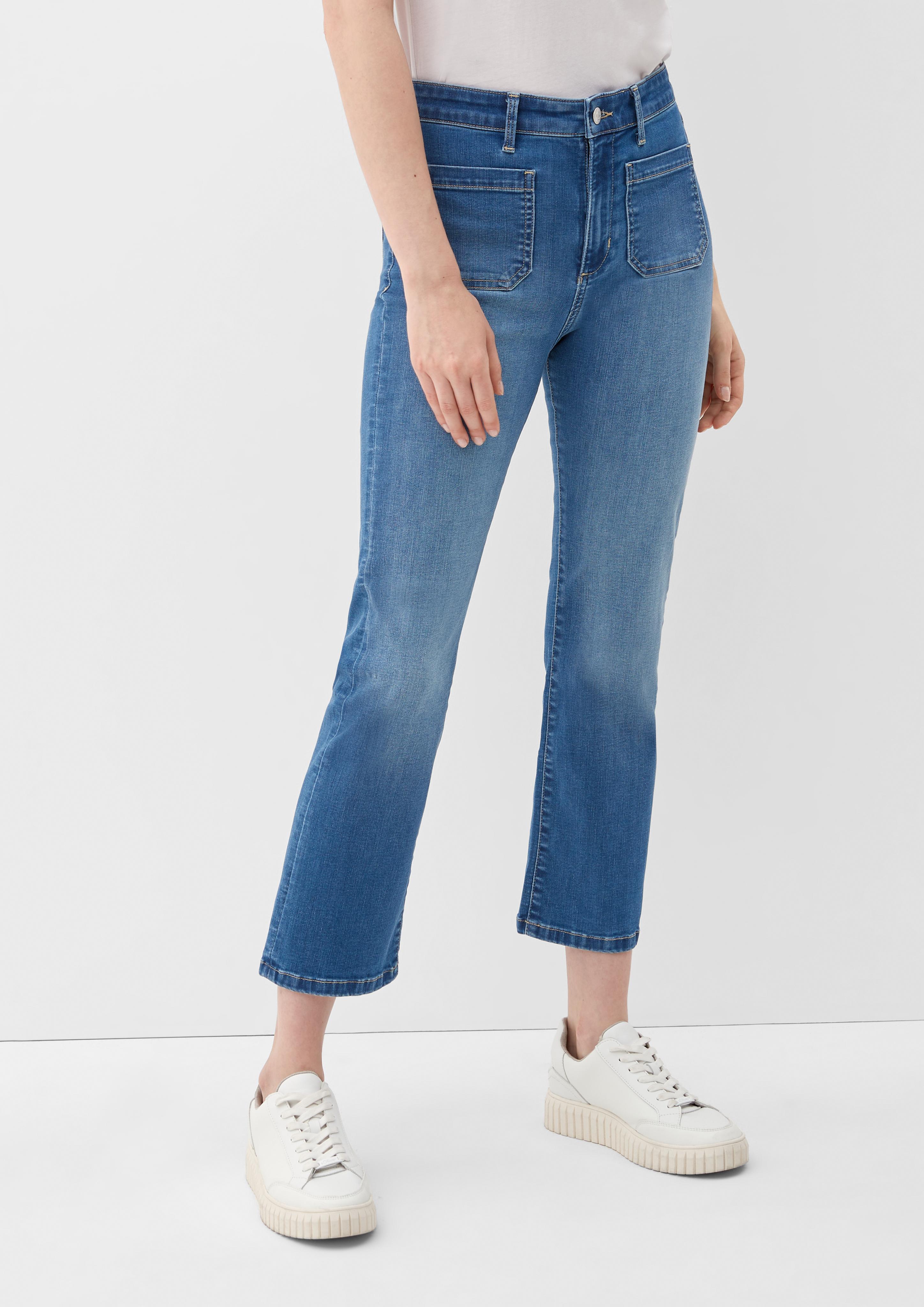 Ankle-Jeans Reena / Slim Fit / High Rise / Flared Leg  2125160-54Z4