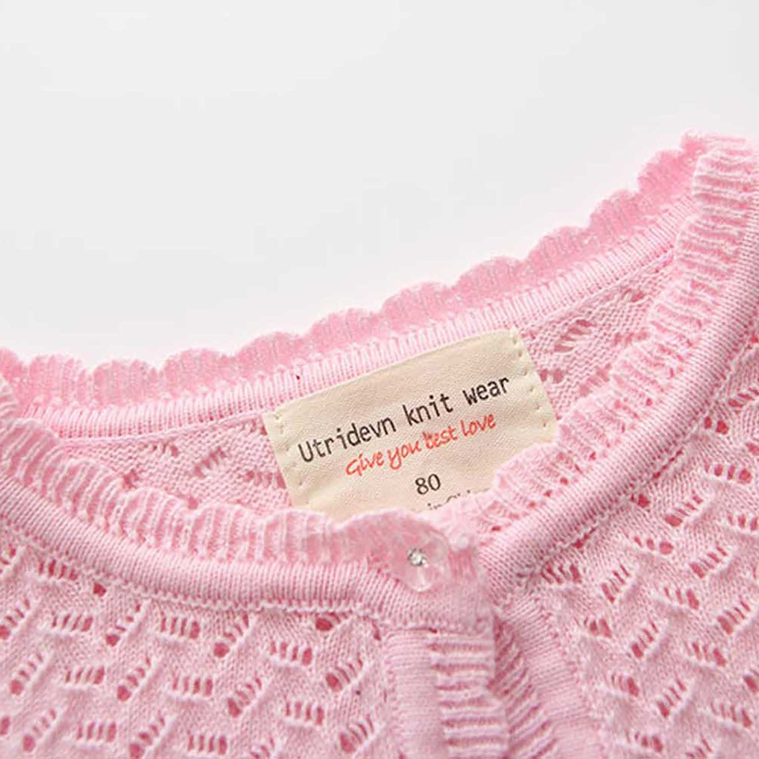TOPMELON Bolero Strickbolero Shrug Kinder Strickjacke Vorne offen gehäkelt