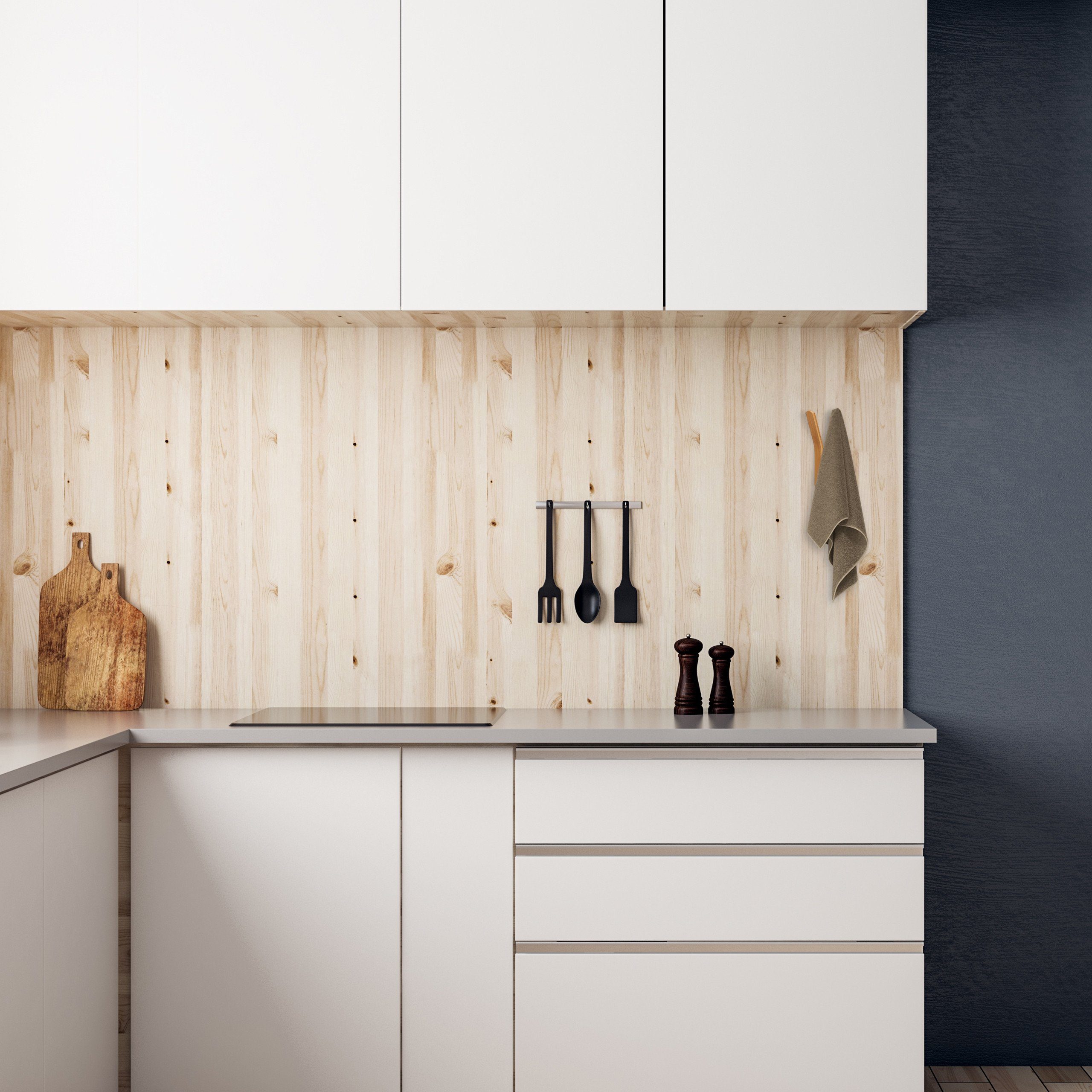 relaxdays Wandhaken 1 x Doppel-Wandhaken aus Bambus