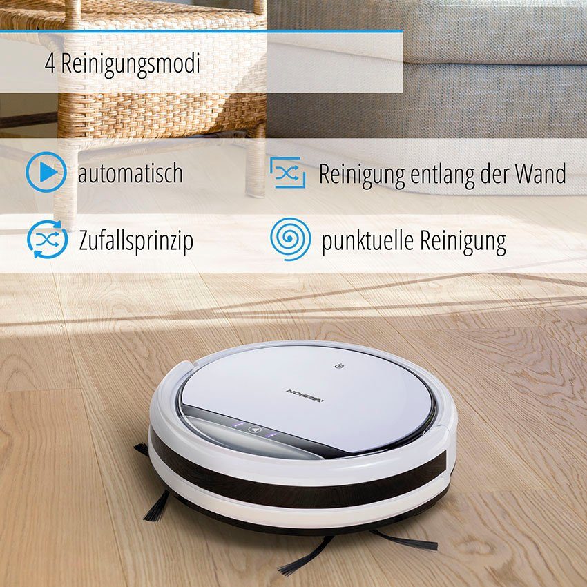 Medion® Saugroboter P12 MD 10065, 20 W, optimiert für Tierhaare und Allergiker, erweitertes Ersatzteilset
