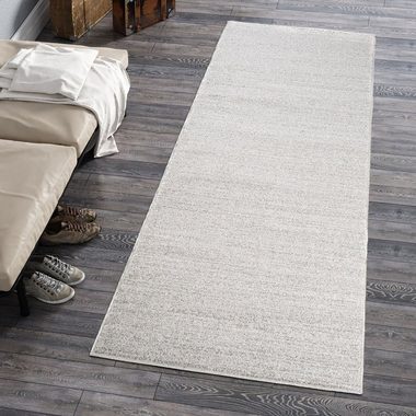 Läufer Läufer Flurläufer Einfarbig für Vorzimmer, Küche - Grau, Mazovia, 100 x 100 cm, Kurzflor, Meterware, Höhe 10 mm, Kurzflor - niedrige Florhöhe