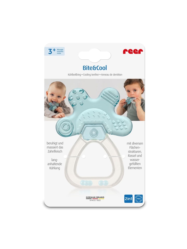 Reer Bite&Cool Kühlbeißring in Blau ab 3 Monate günstig kaufen onesize