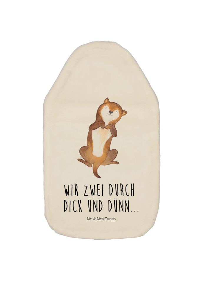 Mr. & Mrs. Panda Wärmflasche Hund Streicheln mit Spruch in Weiß günstig kaufen onesize