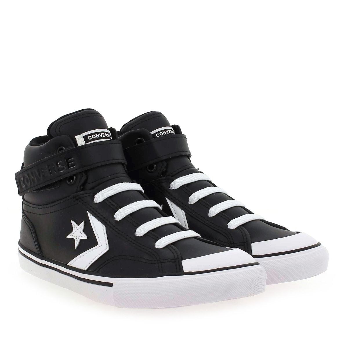 Converse  PRO BLAZE STRAP LEATHER H22 - noir blanc