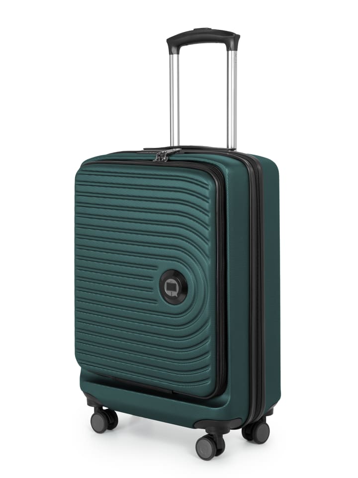 Hauptstadtkoffer Mitte - Handgepäck Bordgepäck-Trolley Koffer, TSA, in Waldgrün günstig kaufen S