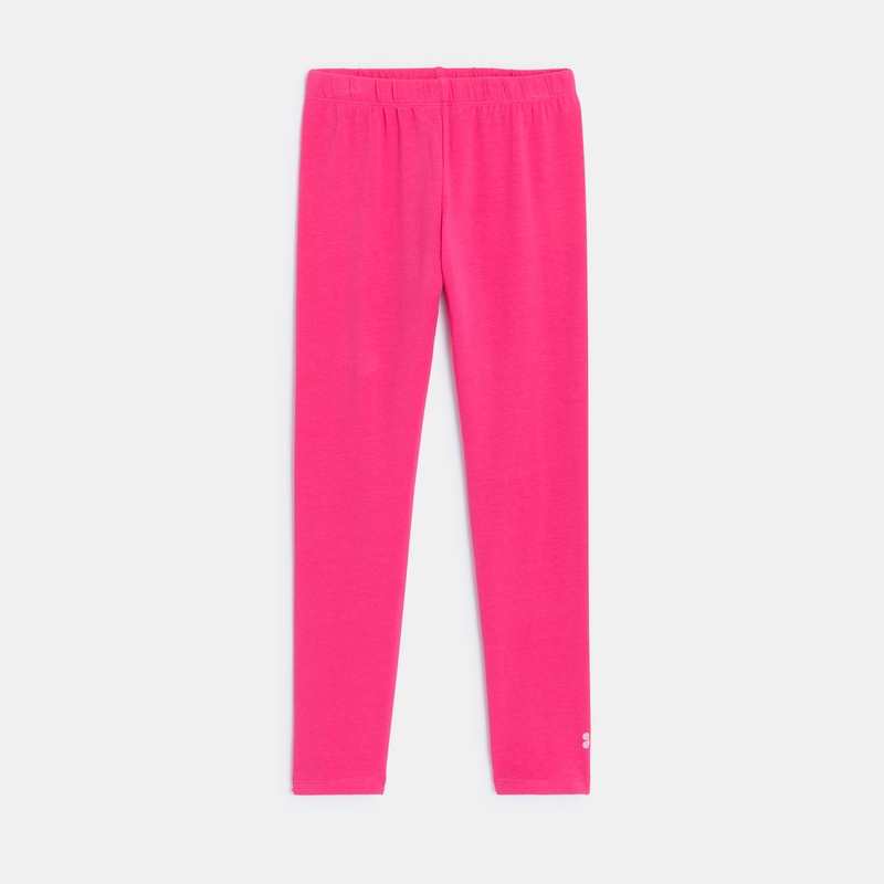 Legging fille rose en coton recyclé Catimini
