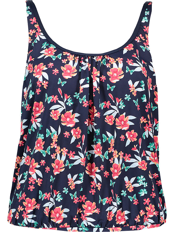 LASCANA Tankini-Oberteil in Dunkelblau/ Bunt günstig kaufen 40