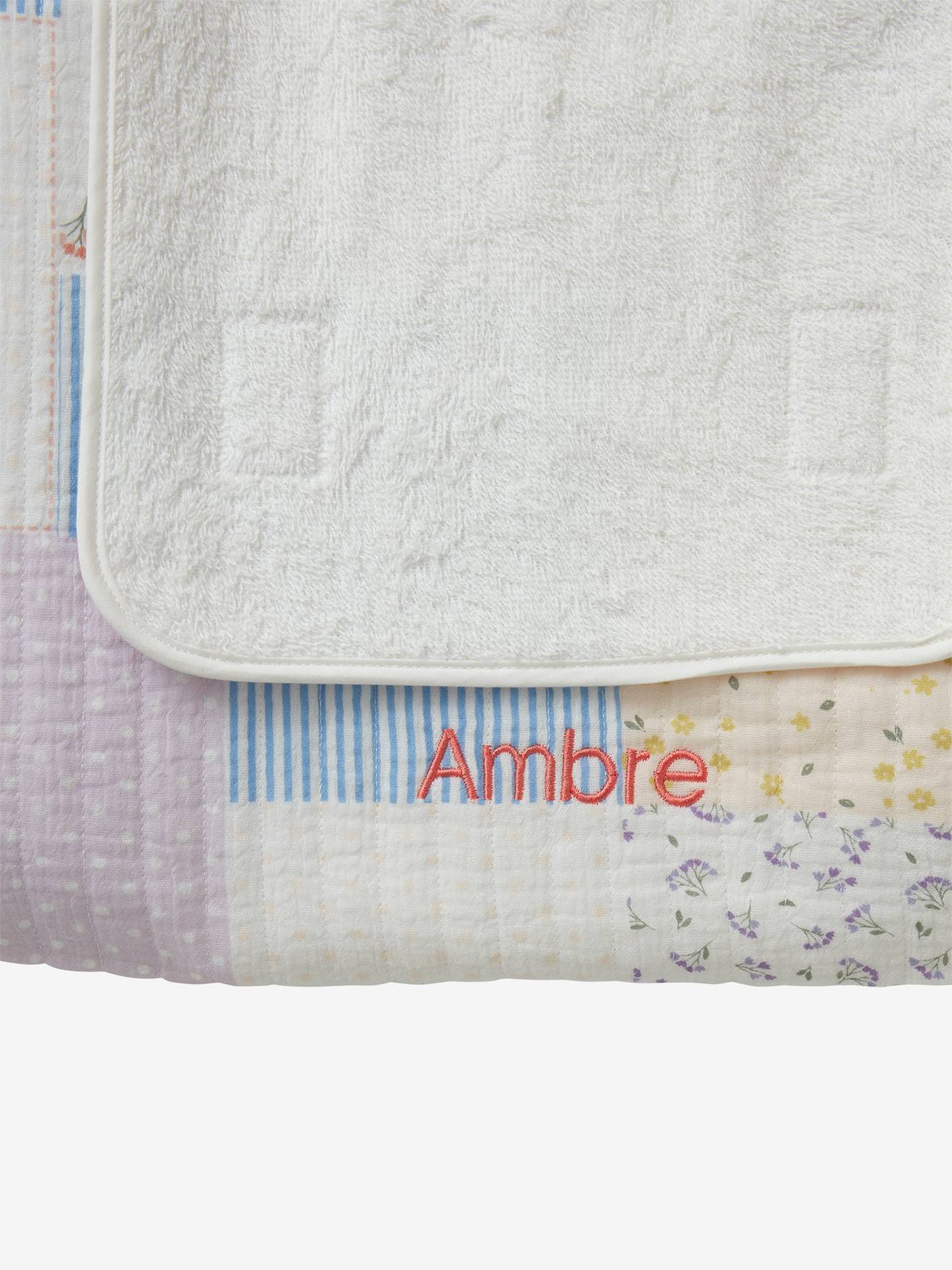 Vertbaudet Baby Wickelauflage-Set SOMMERHAUS, personalisierbar - mehrfarbig