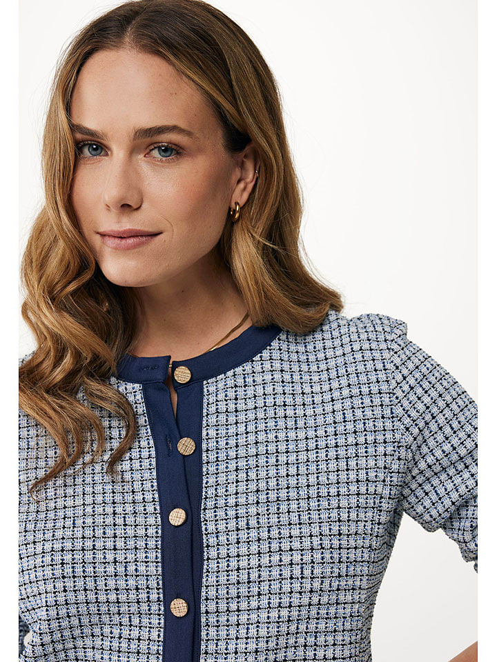 Mexx Cardigan in Dunkelblau/ Weiß günstig kaufen
